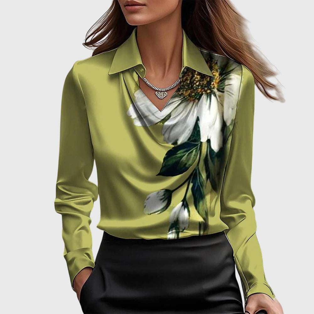 Emma Cowl Neck Long Sleeve Top