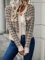 Elisa Fashionable Short Tweed Cardigan