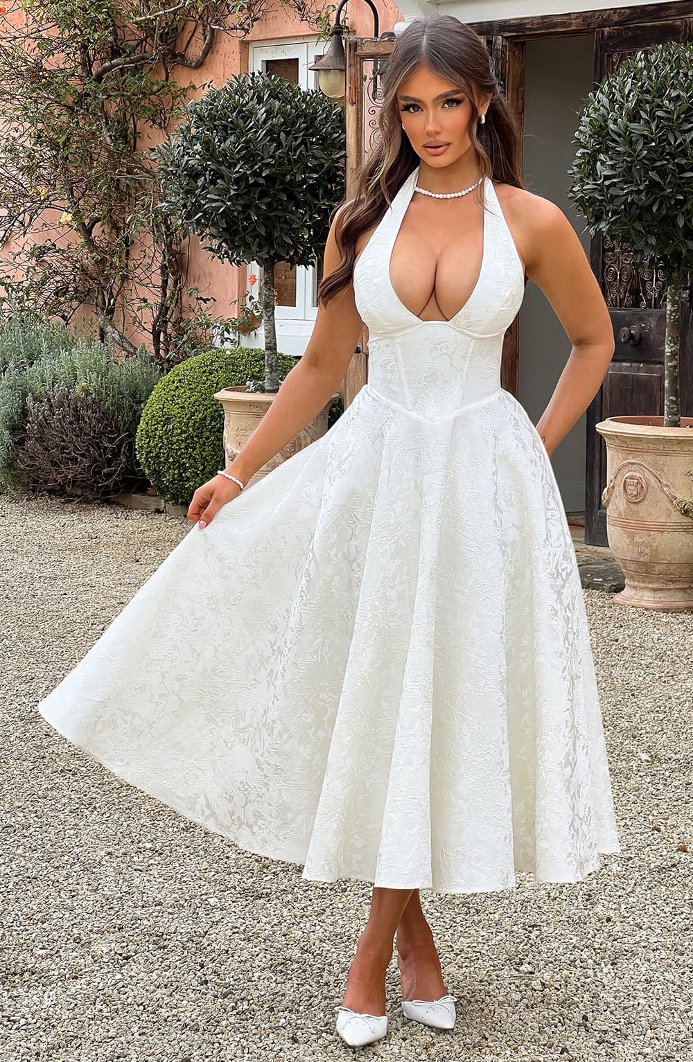 Kerstin Halter Midi Wedding Guest Dress