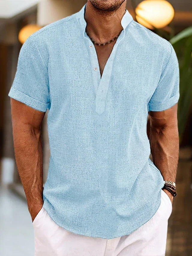 Daniel Short Sleeve Henley Shirt