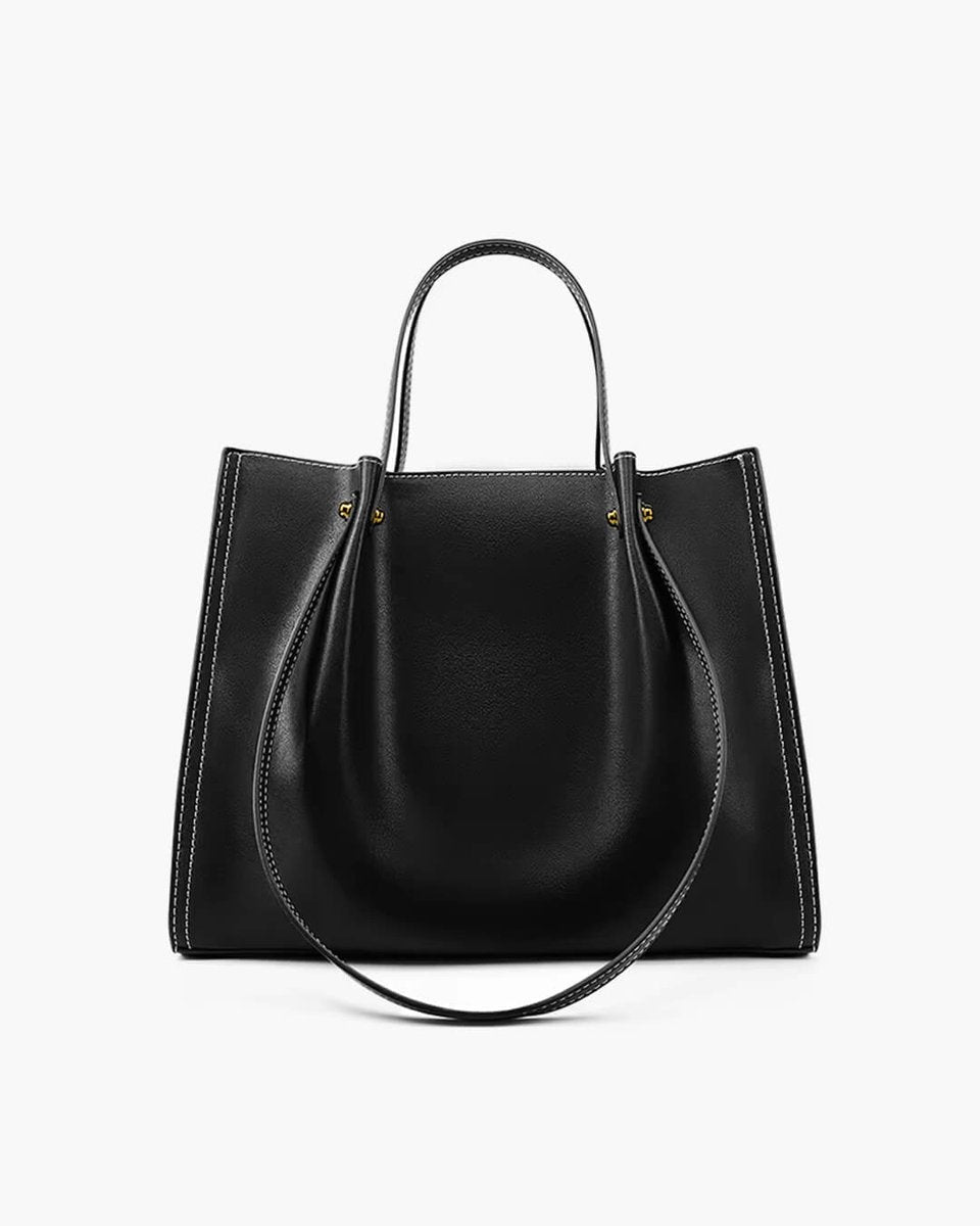 Marie Elegant Vegan Leather Minimalist Tote Bag