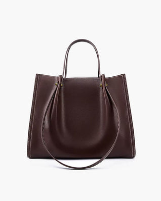 Marie Elegant Vegan Leather Minimalist Tote Bag