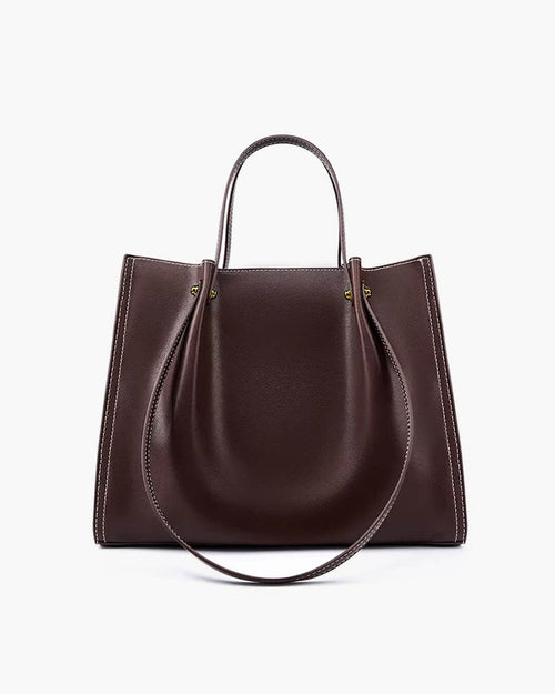 Marie Elegant Vegan Leather Minimalist Tote Bag