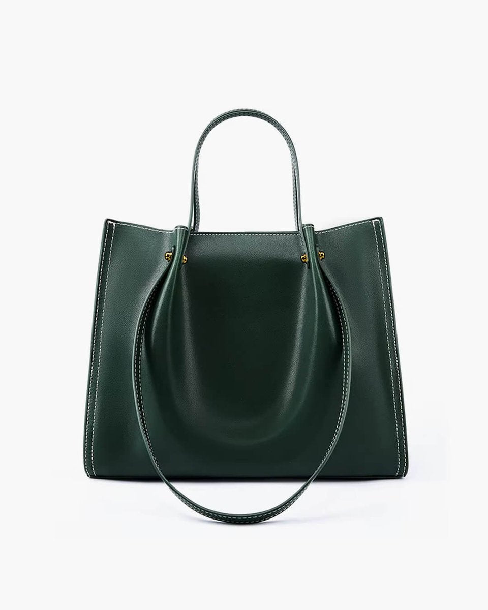 Marie Elegant Vegan Leather Minimalist Tote Bag