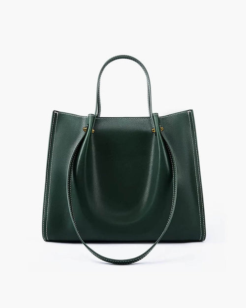 Marie Elegant Vegan Leather Minimalist Tote Bag
