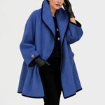 Clara Contrast Trim Button Coat