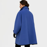 Clara Contrast Trim Button Coat