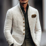 Fabian Tailored Button-Front Cardigan