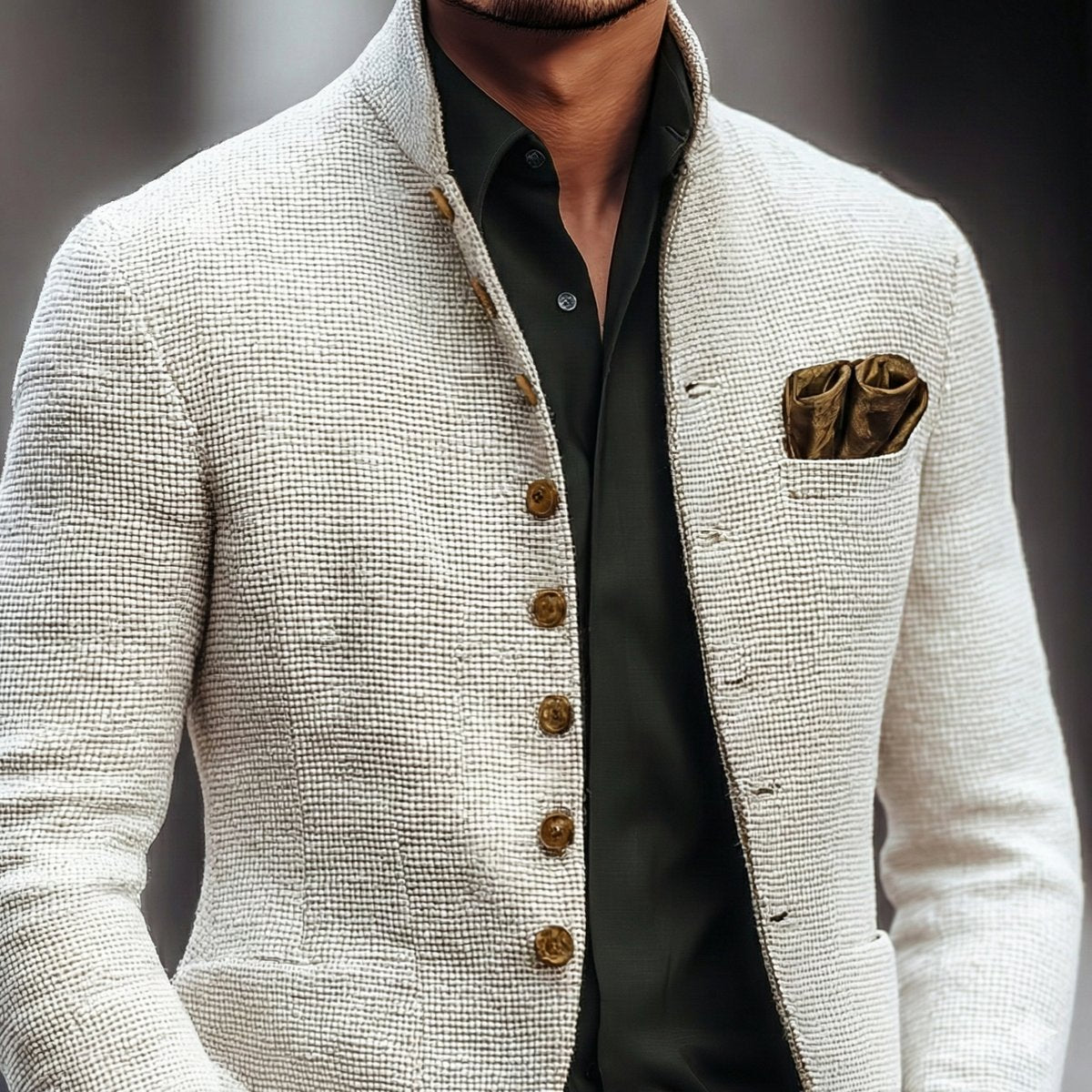 Fabian Tailored Button-Front Cardigan