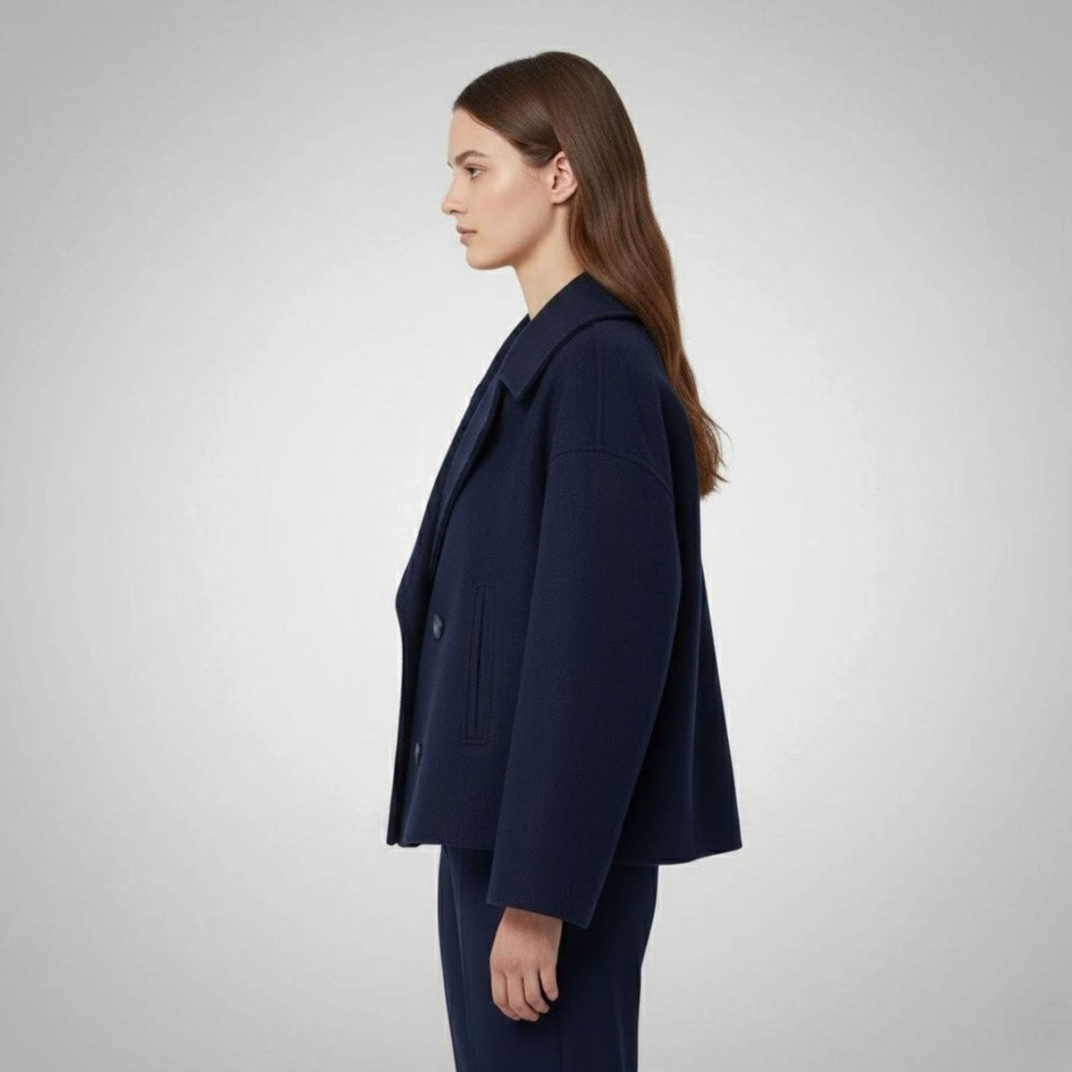 Lena Double-Breasted Oversized Coat