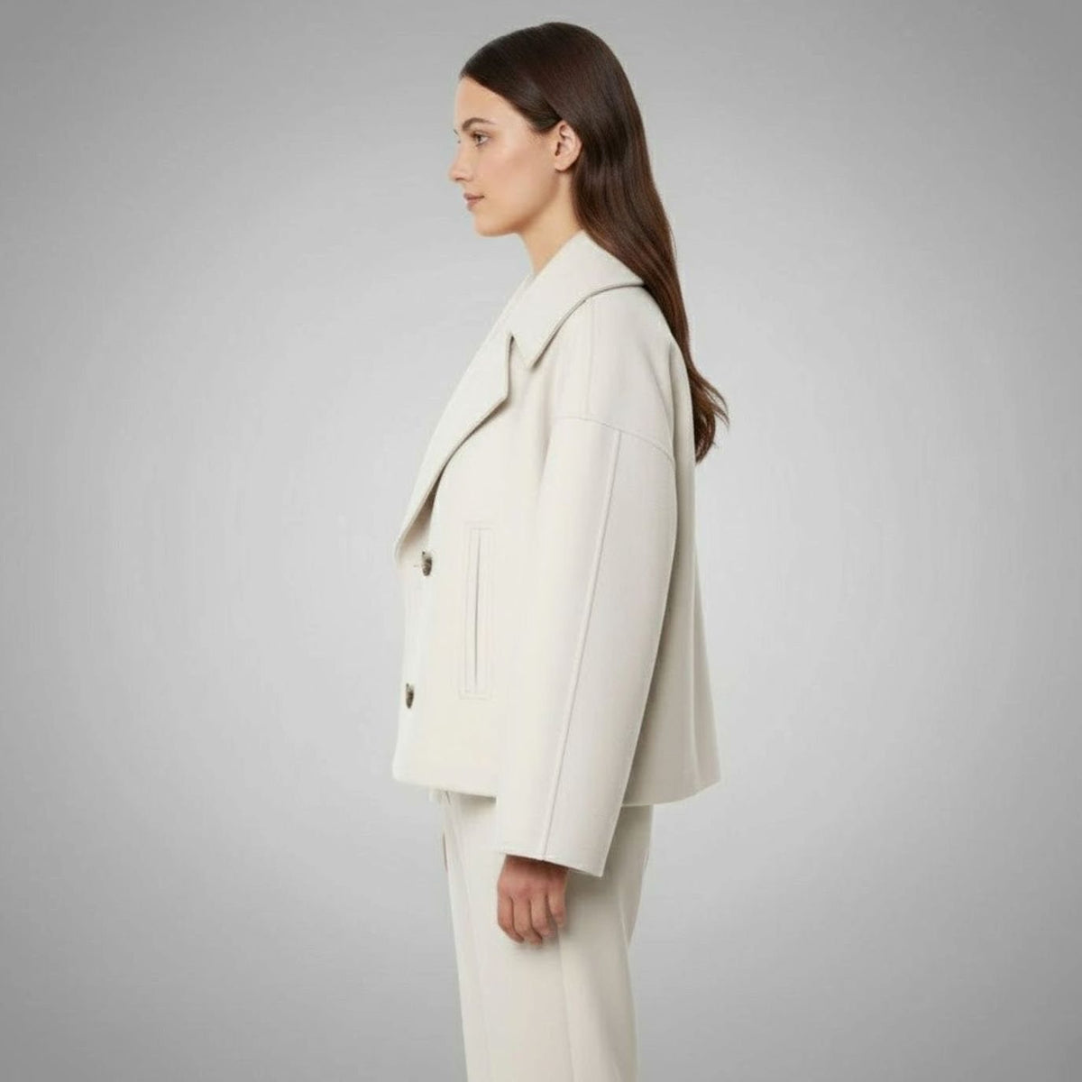 Lena Double-Breasted Oversized Coat
