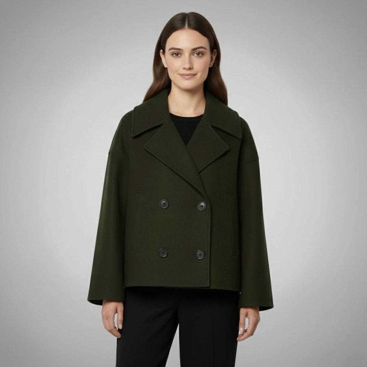 Lena Double-Breasted Oversized Coat