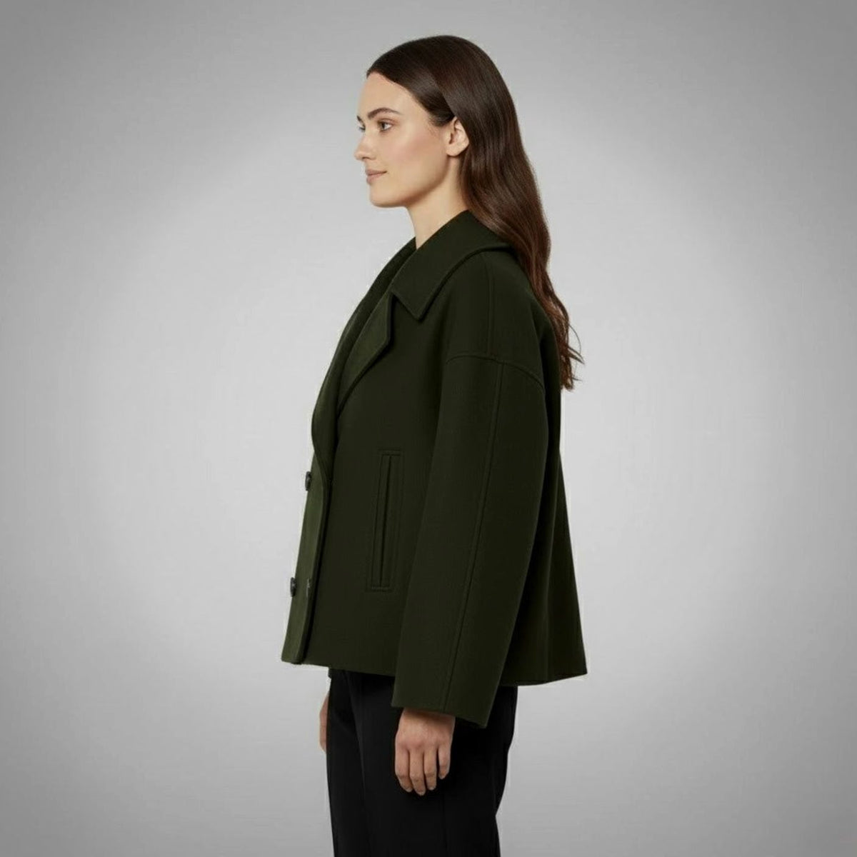 Lena Double-Breasted Oversized Coat
