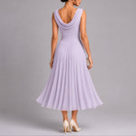 Elfriede Pleated Midi Wedding Guest Dress