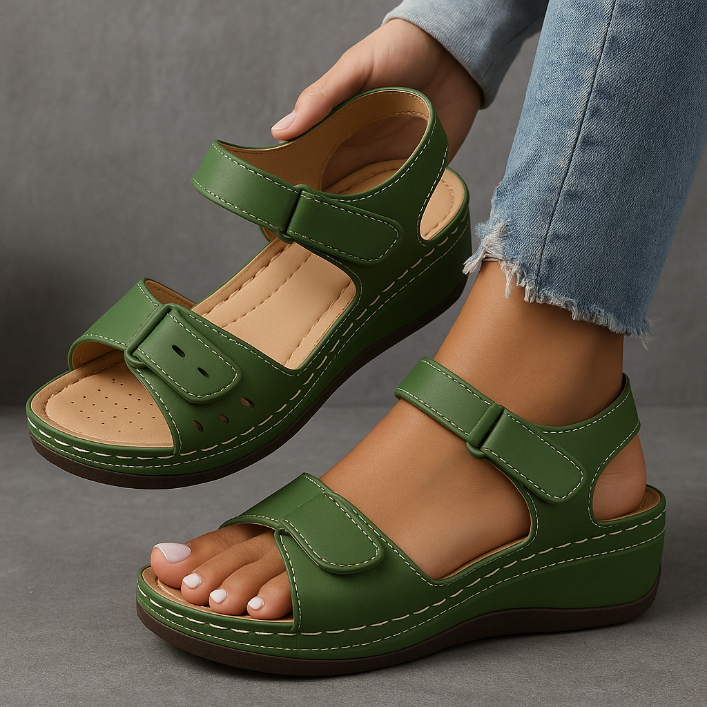 Laura Comfort Wedge Summer Sandals