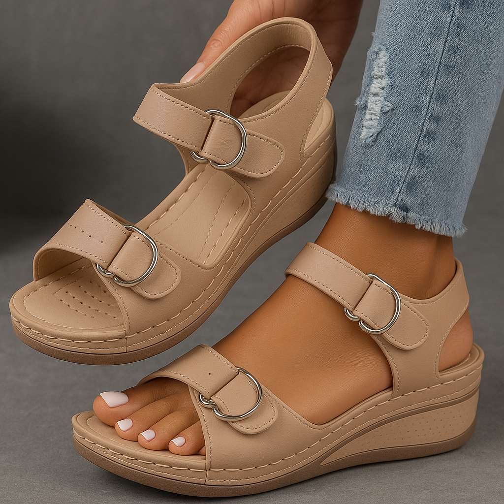 Laura Comfort Wedge Summer Sandals
