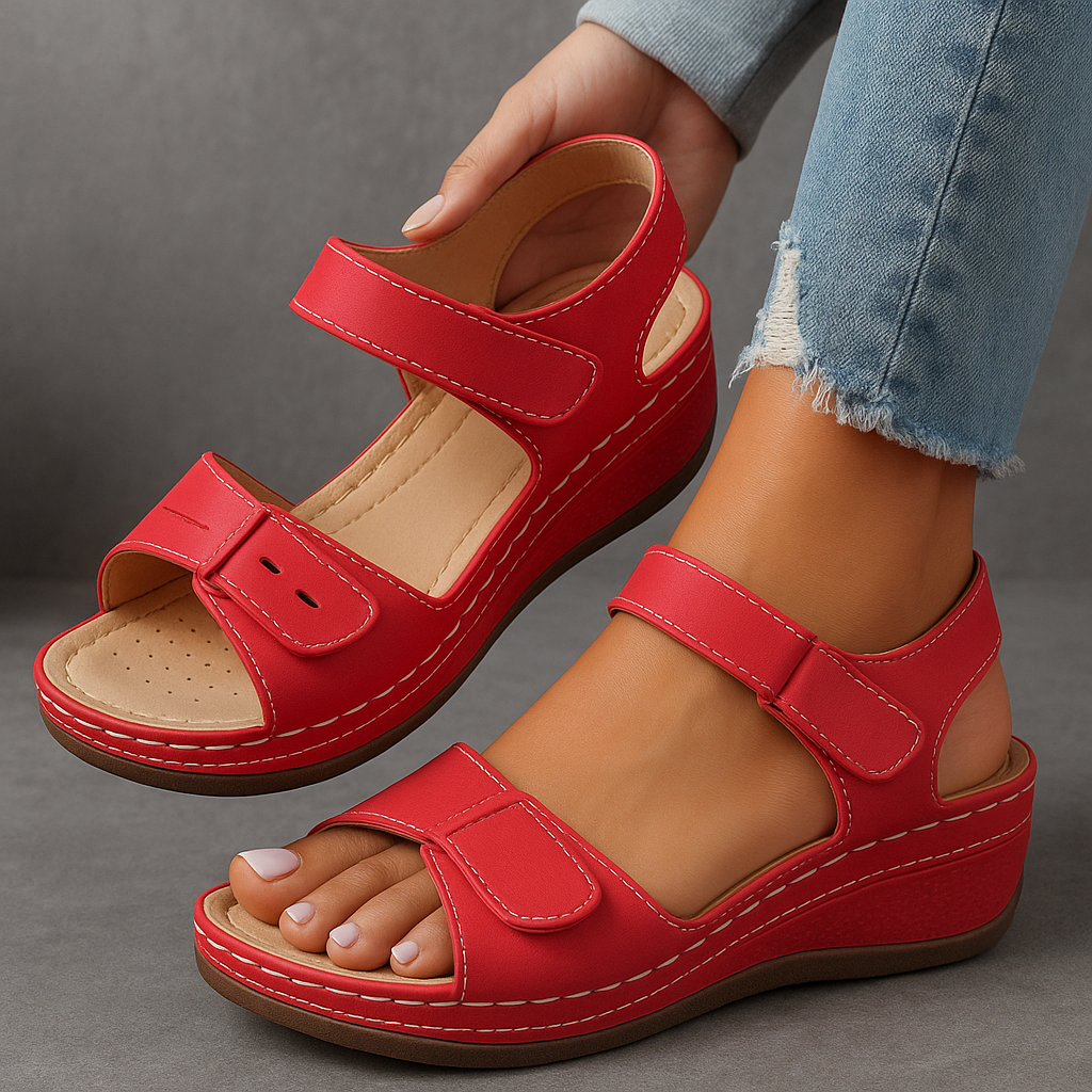 Laura Comfort Wedge Summer Sandals