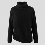 Elstow Velvet-Lined Roll Neck in black