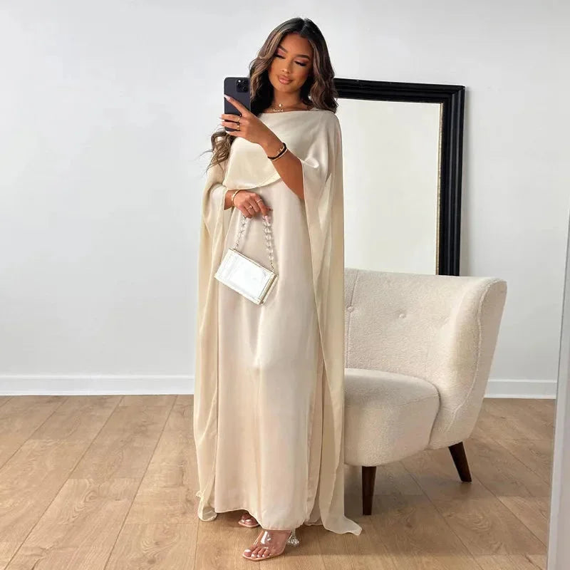 Martina Cape Maxi Wedding Guest Dress