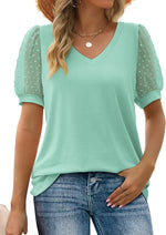 Hanna V-Neck Puff Sleeve Top