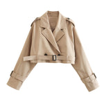 Karla Belted Short Trench Coat