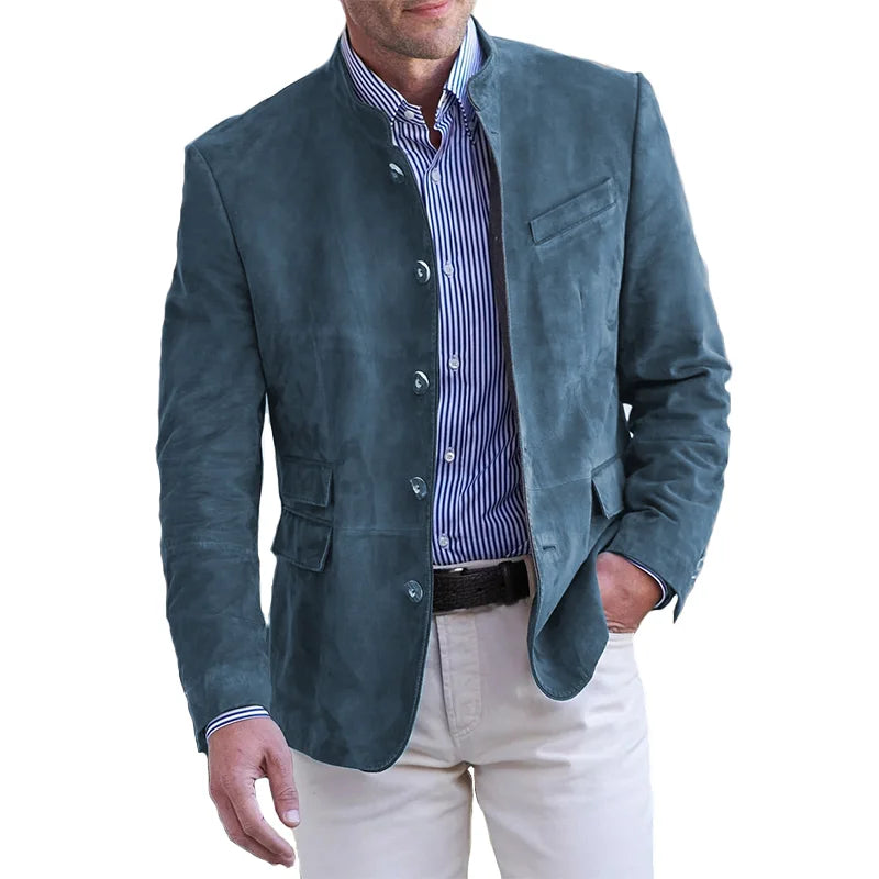 Anton Button-Front Smart-Casual Blazer