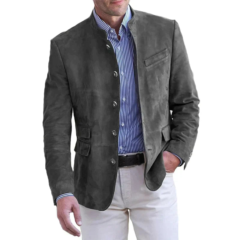 Anton Button-Front Smart-Casual Blazer
