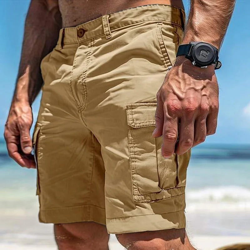 Fabian Straight-Fit Cargo Shorts with Side Pockets