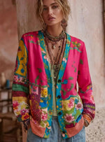 Leonie Floral Patchwork Cardigan