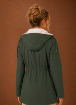 Women's Parka Jacket - Hooded Fleece-Lined Long Winter Coat | Areleon