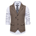 Paul Herringbone Vintage-Style Vest