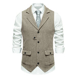 Paul Herringbone Vintage-Style Vest