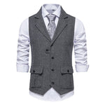 Paul Herringbone Vintage-Style Vest