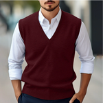 Patrick V-Neck Sleeveless Knit Vest