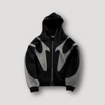 Peter Flame Print Zip Hoodie