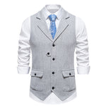 Paul Herringbone Vintage-Style Vest