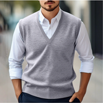 Patrick V-Neck Sleeveless Knit Vest
