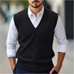 Patrick V-Neck Sleeveless Knit Vest