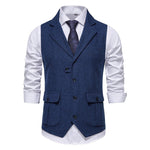 Paul Herringbone Vintage-Style Vest