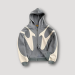Peter Flame Print Zip Hoodie