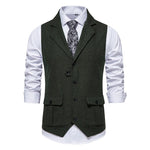 Paul Herringbone Vintage-Style Vest