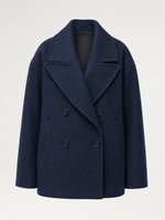 Frampton Double-Breasted Peacoat in navy