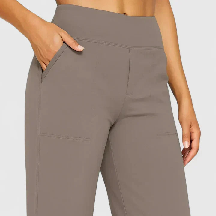 Nadine Wide-Leg Lounge Pants with Stretch Waistband