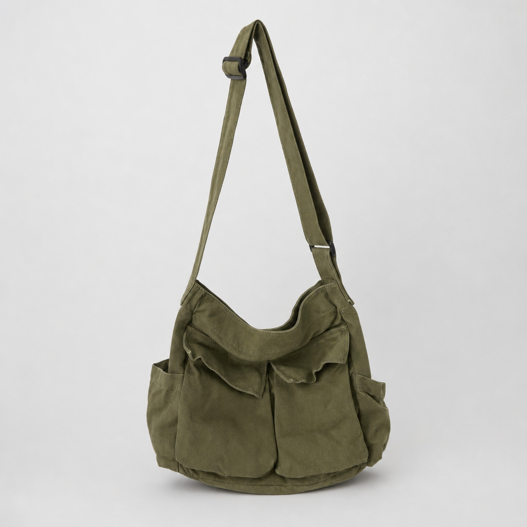 Gadsby Canvas Crossbody in olive