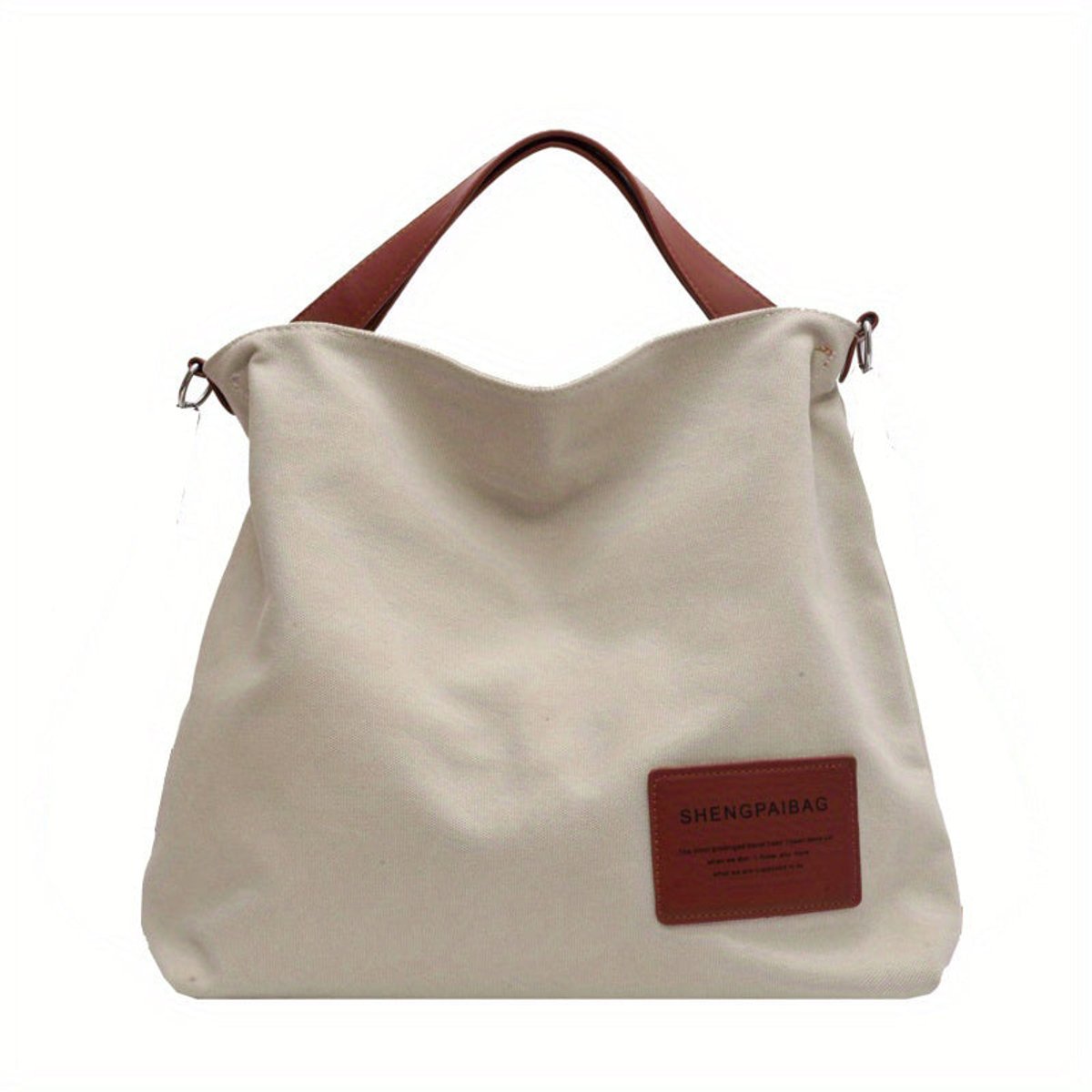 Amelie Roomy Canvas Tote Bag with Adjustable Strap