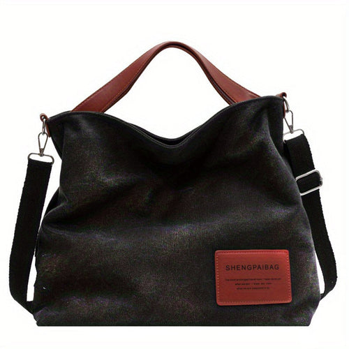 Amelie Roomy Canvas Tote Bag with Adjustable Strap
