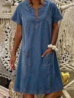 Nicole Casual Summer Dress with Pockets