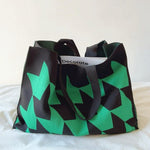 Nora Graphic Print Canvas Tote Bag