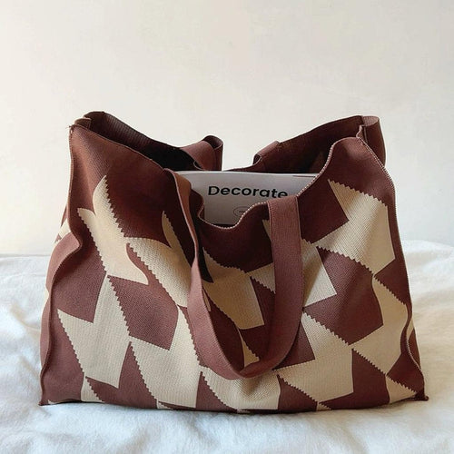 Nora Graphic Print Canvas Tote Bag