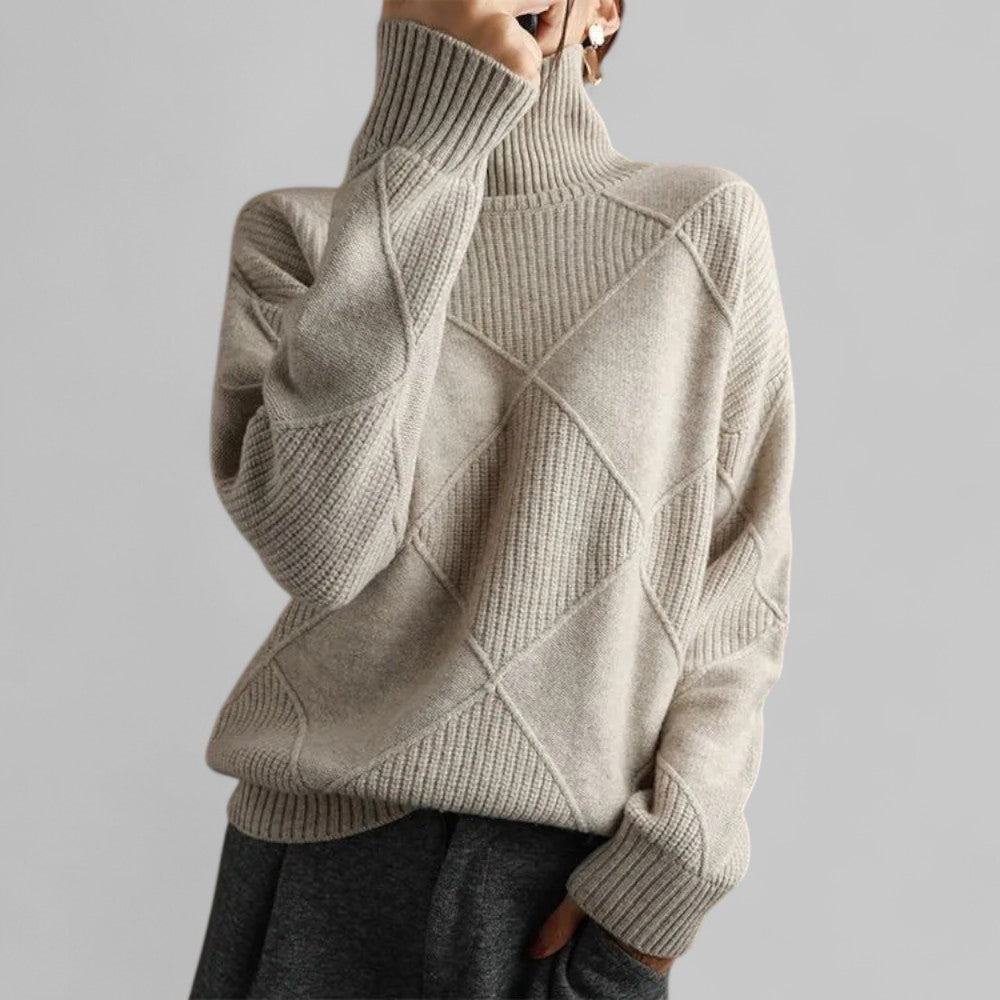 Susanne Relaxed Fit Turtleneck Sweater